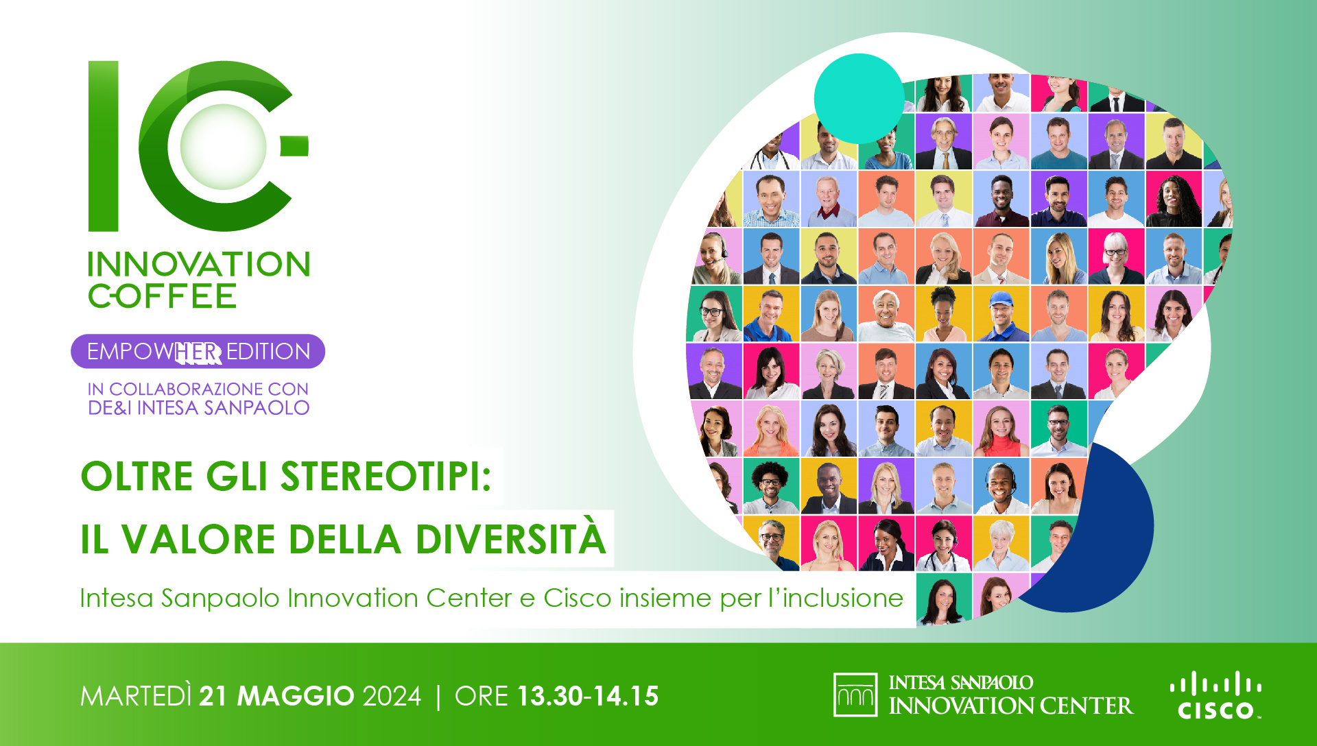 dettaglio di vari volti di persona