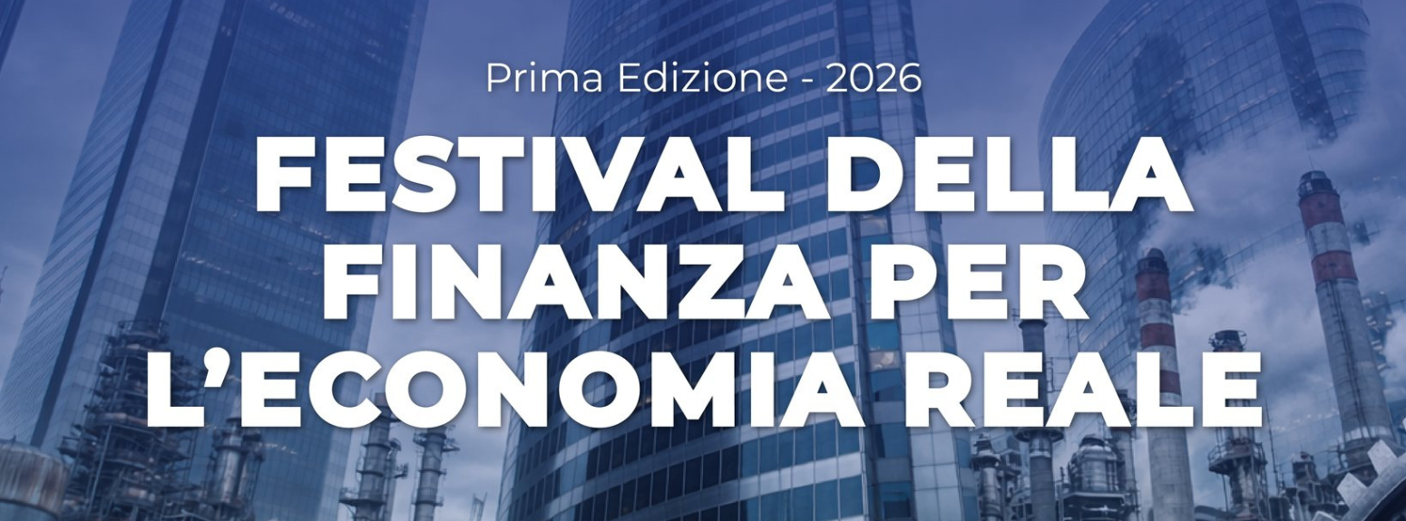 Locandina e titolo evento Festival  della finanza per l'economia reale