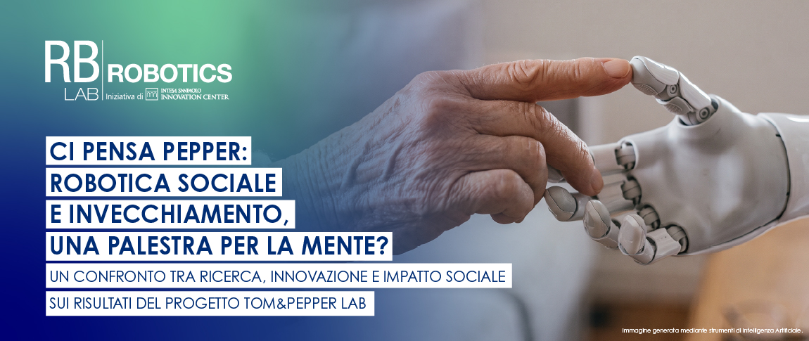 mano di robot e di anziano che si avvicinano