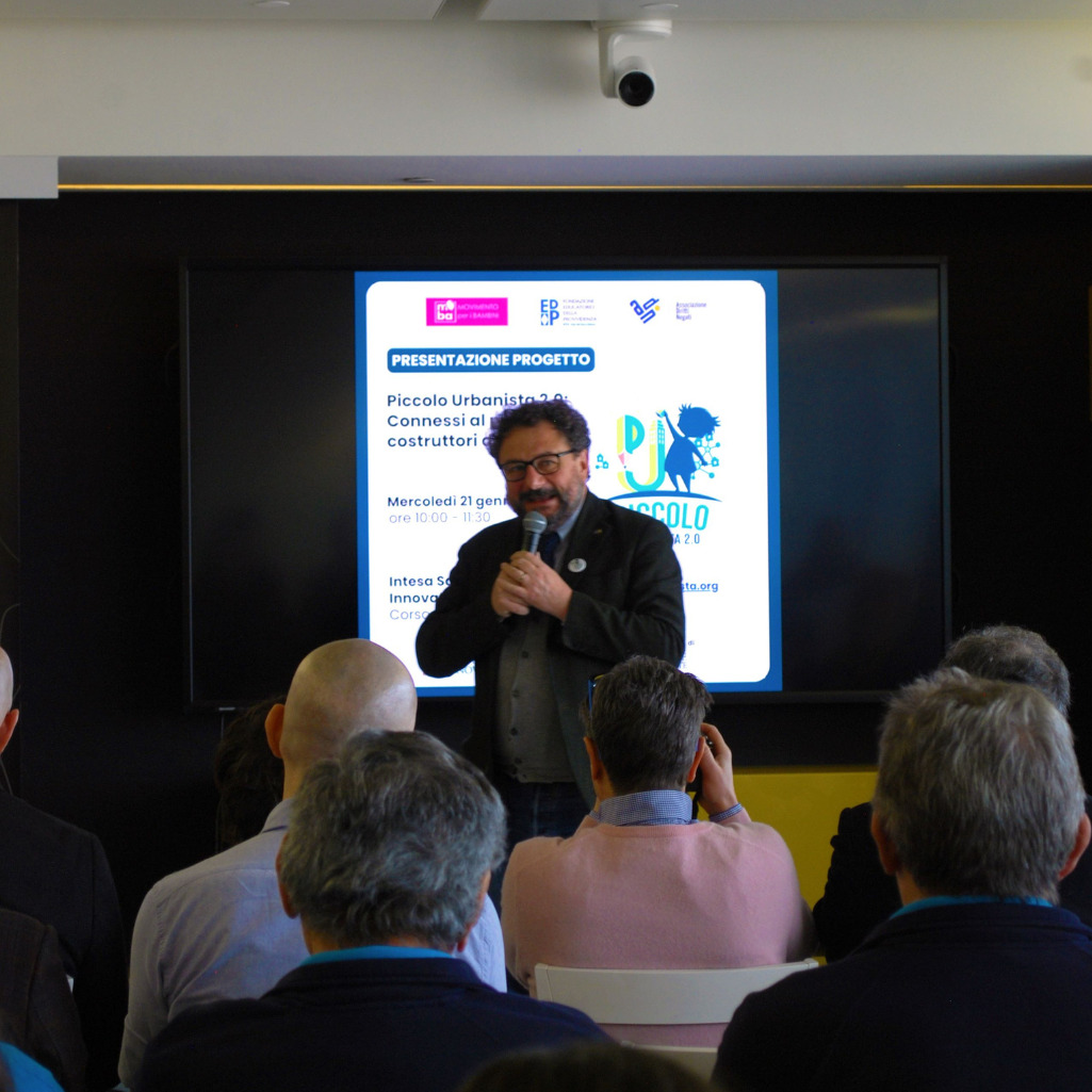 L’Assessore all’Urbanistica della Città di Torino, Paolo Mazzoleni che parla all'evento