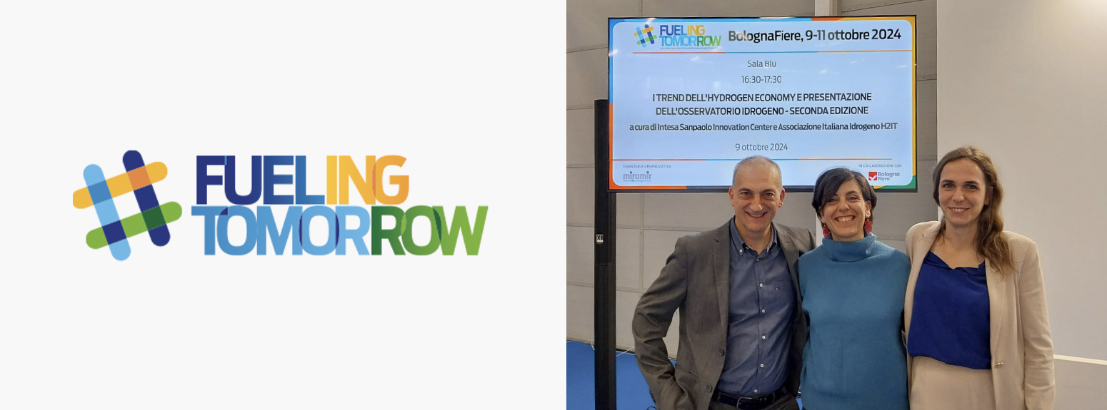Logo Fueling Tomorrow e foto dei relatori