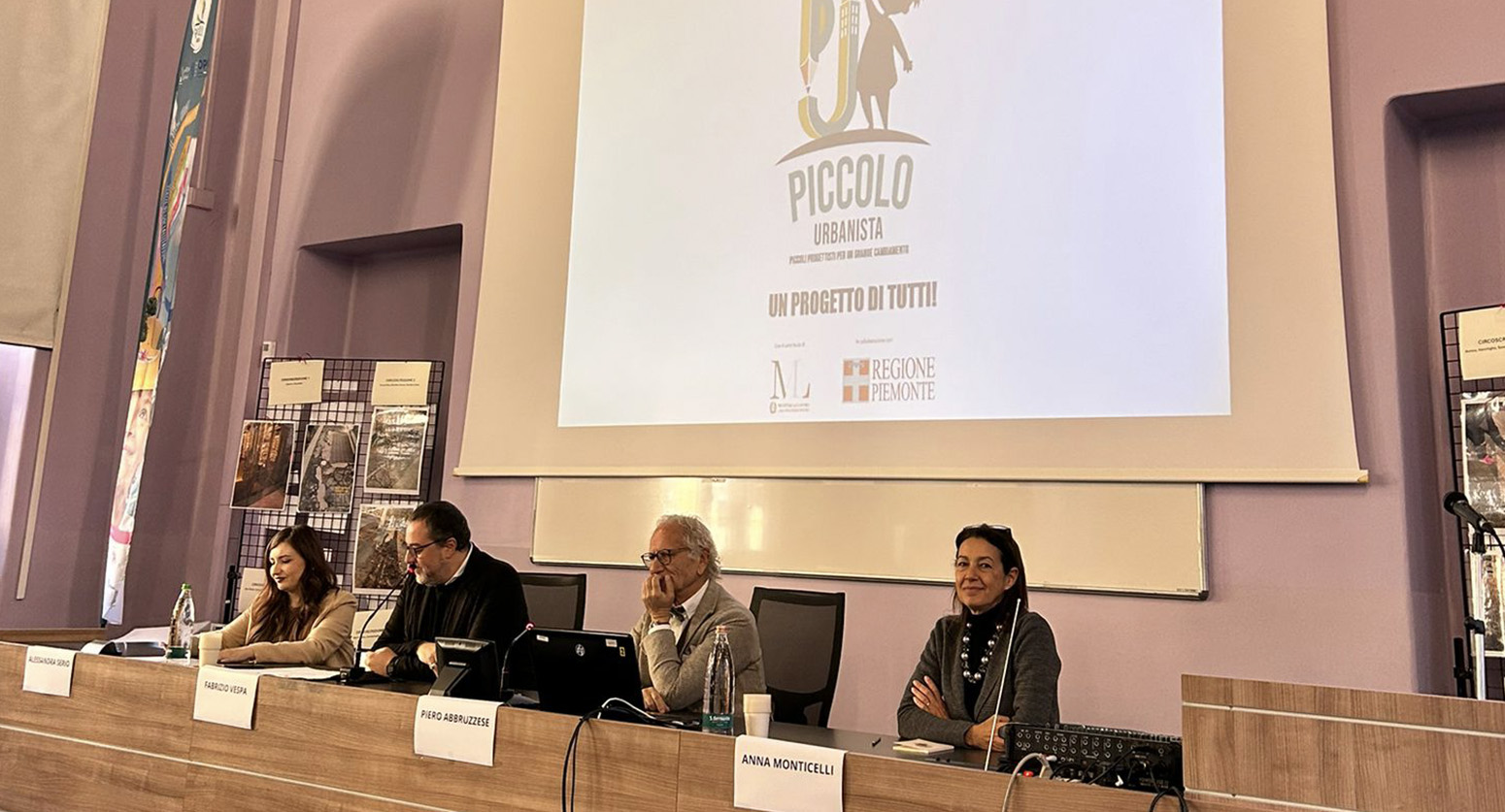 Foto della presentazione del progetto "Il piccolo urbanista"