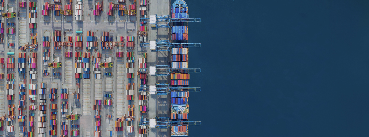 Container in un porto