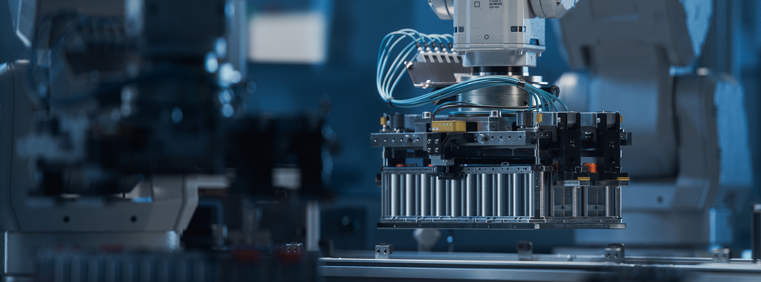 robot che pressa e salda