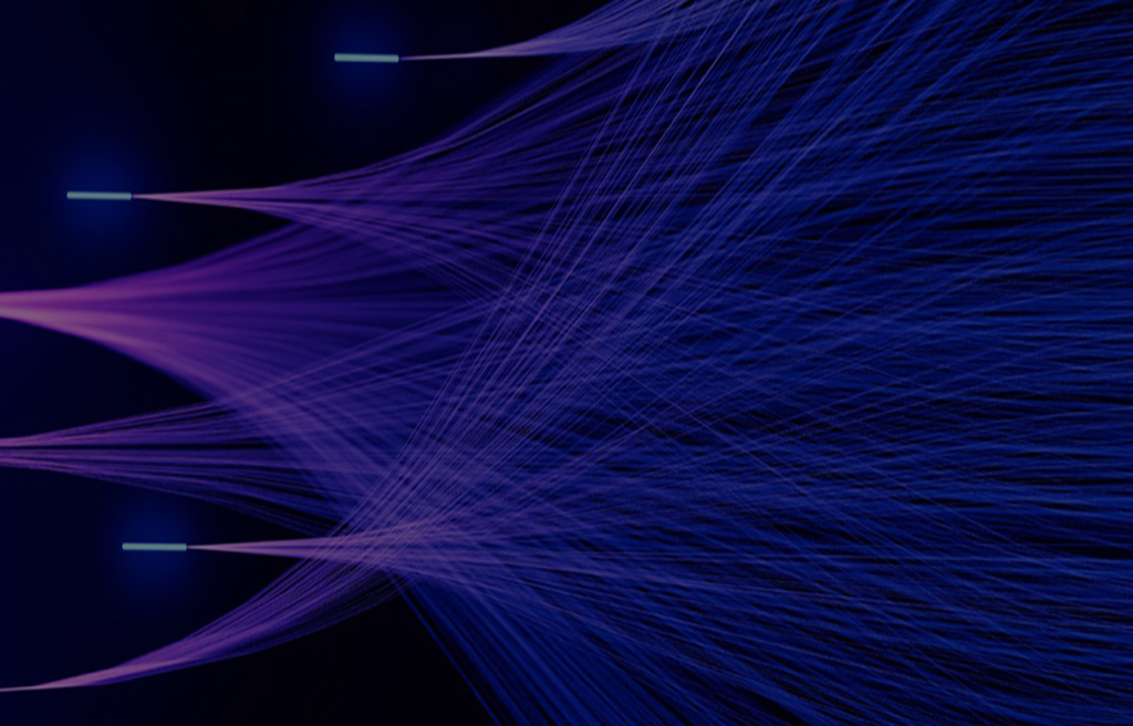 Immagine astratta con linee di connessione