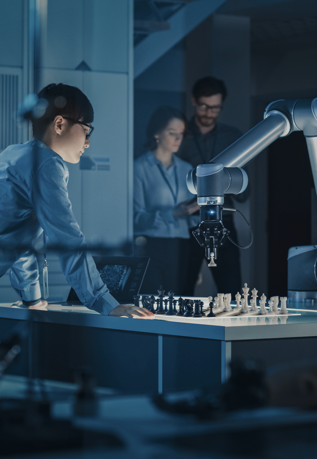 Persone in laboratorio di ricerca