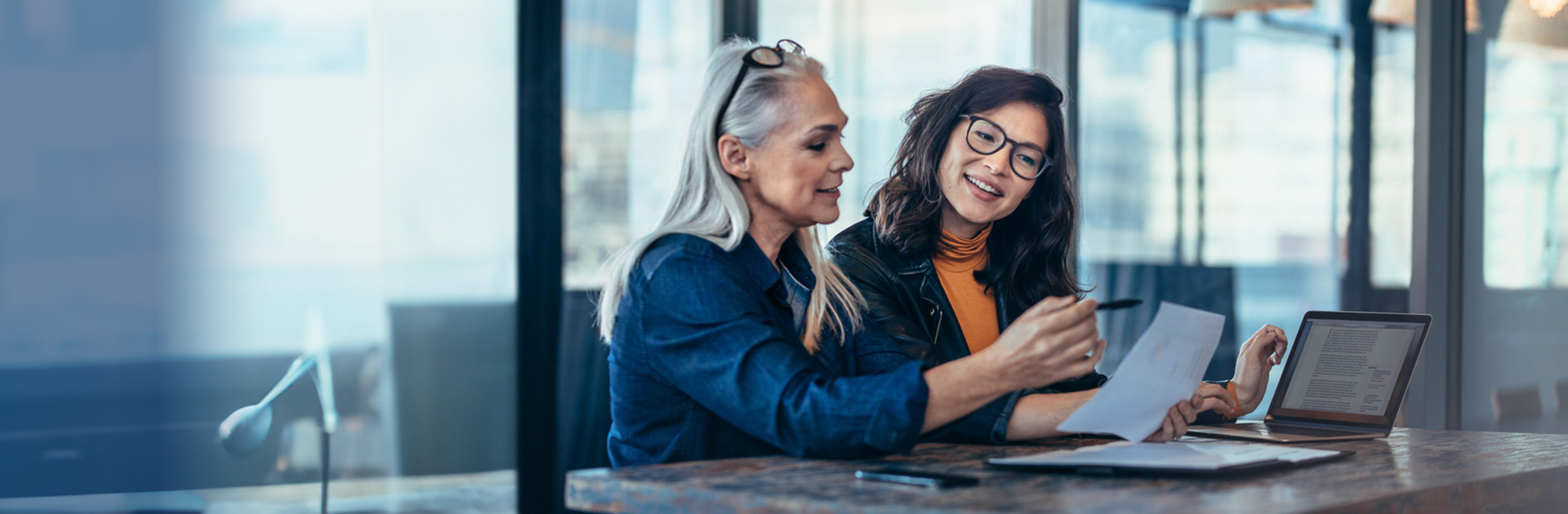 women working in the office