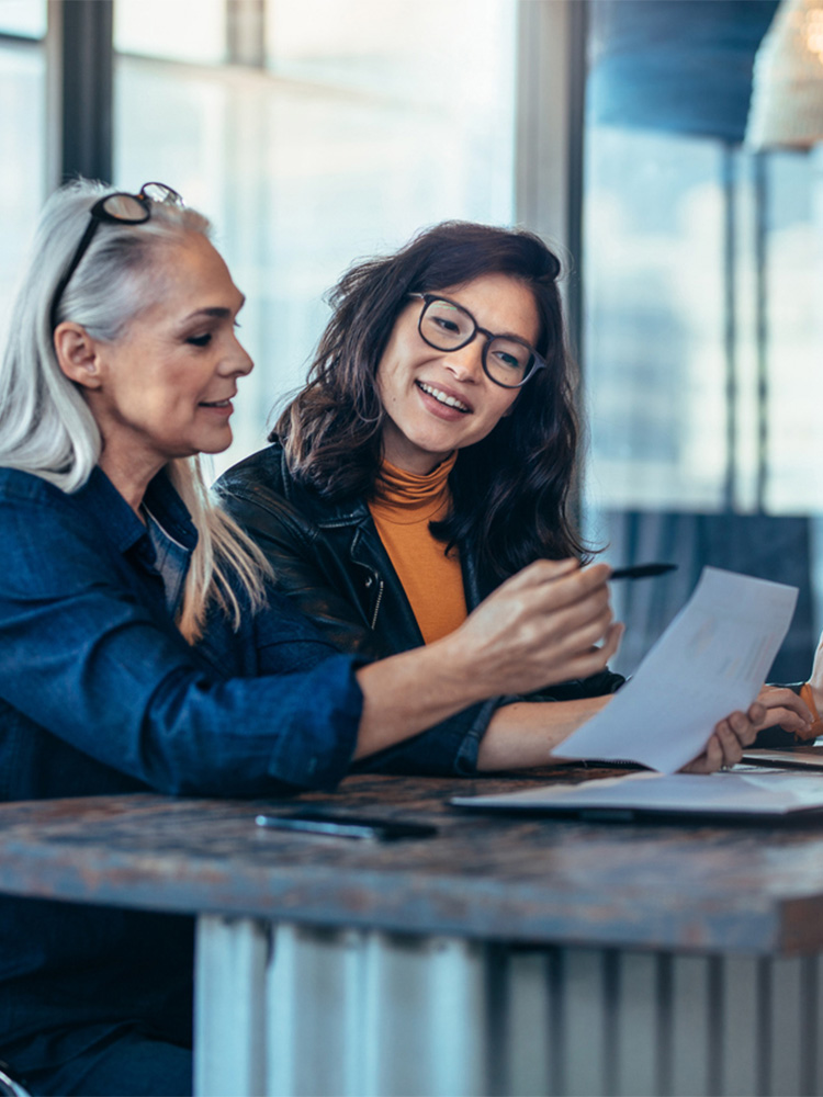 women working in the office