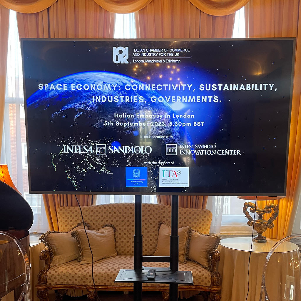 Space Economy: connectivity, sustainability, industries, governments - Locandina dell'evento