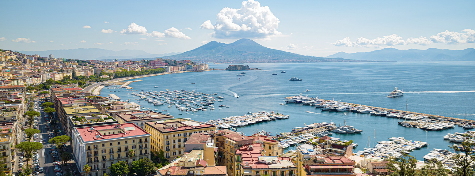 Vista su Napoli